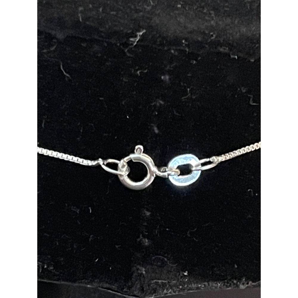 Zuni‎ Turquoise Pendant and 18" Sterling Silver Box Chain Native American Made - Picture 3 of 8